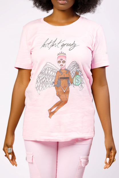 Lost but Greedy Tee (Brown Girl)